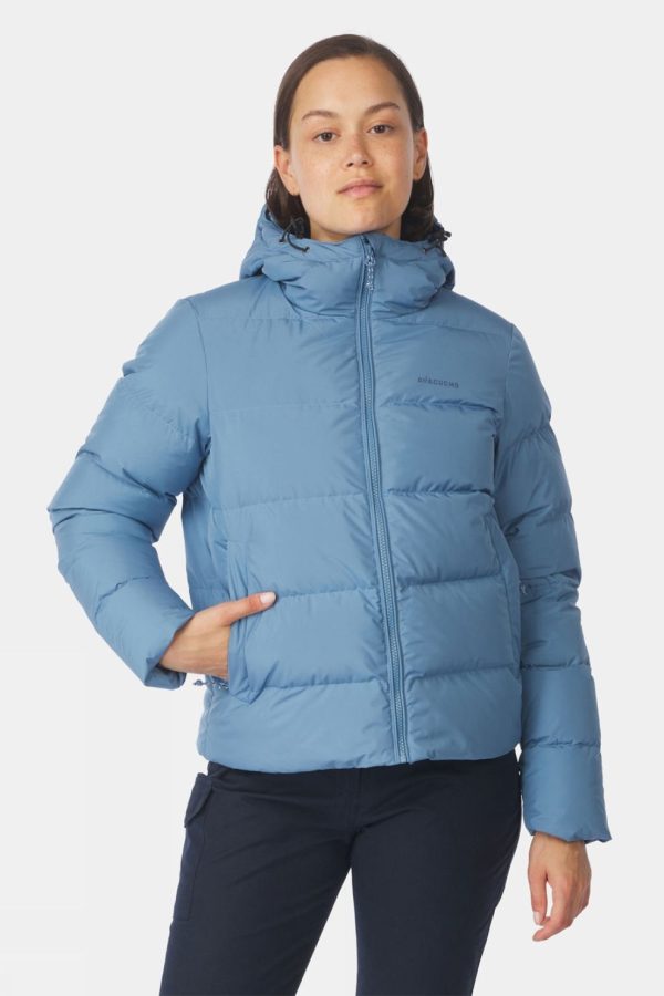 Ayacucho Womens Aarhus Recycled Cropped Hoody Down Jacket