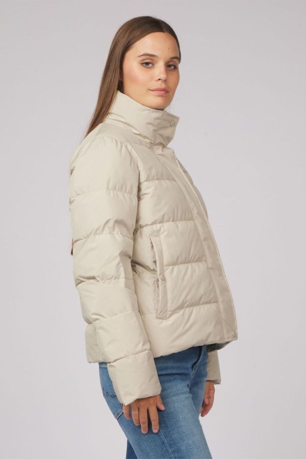 Ayacucho Womens Aarhus Recycled Cropped Button Down Jacket